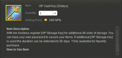 VIP Vault Key